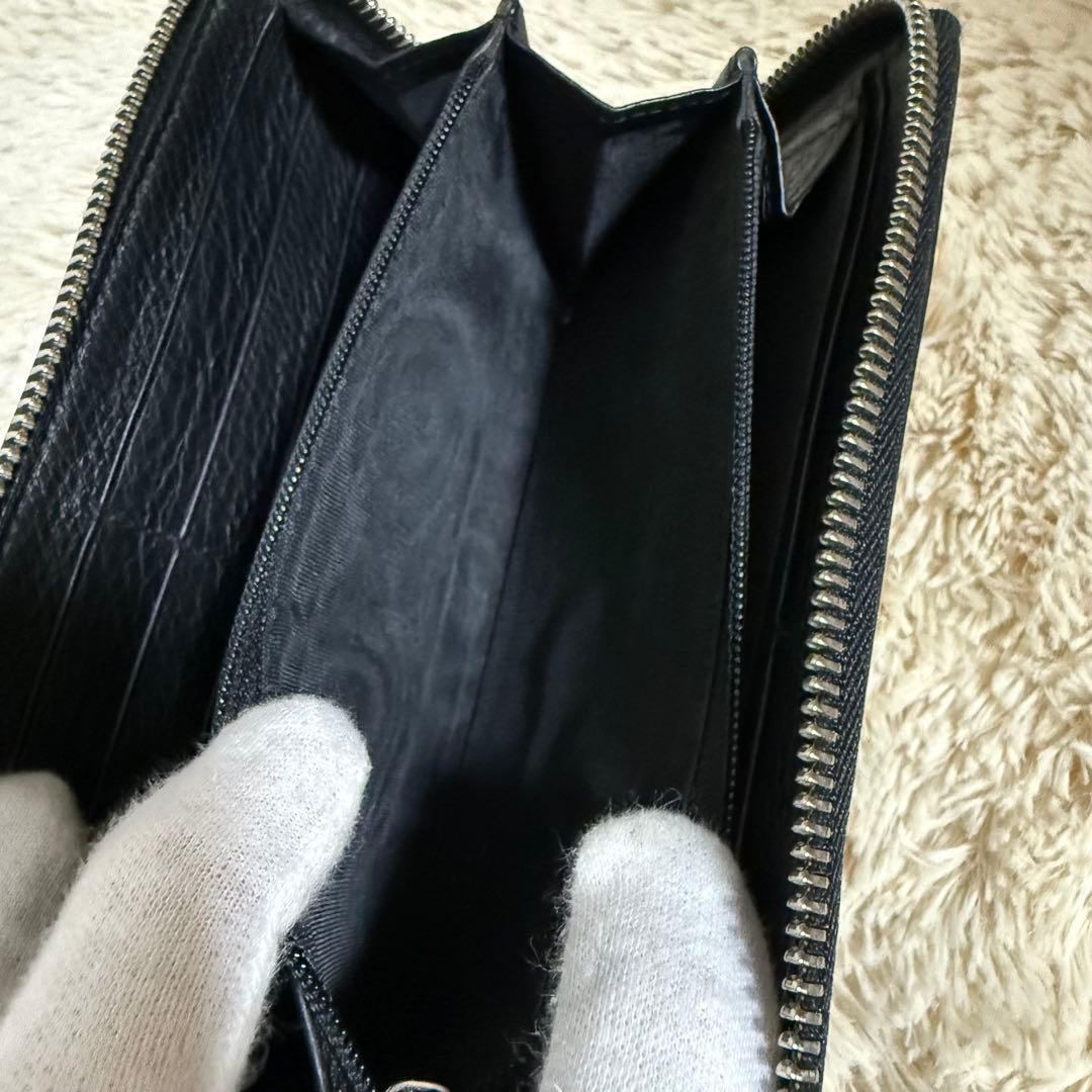 ✨極美品✨グッチ　長財布　インターロッキング　シェリーライン　黒