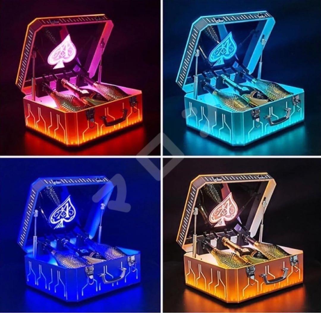 大人気 LED照明付き アルマンドシャンパンアタッシュケース ボックス