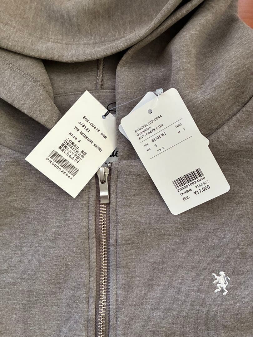 Gymphlex ダンボールニット ジップフードジャケット