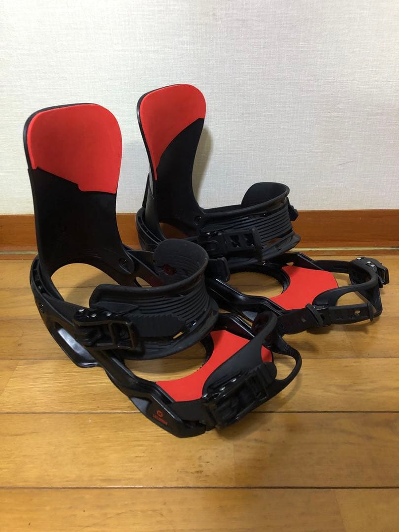SALOMON スノーボード ビンディング 左右用 ブラック/レッド
