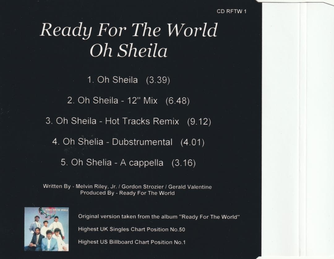Ready For The World - Oh Sheila　貴重 CD