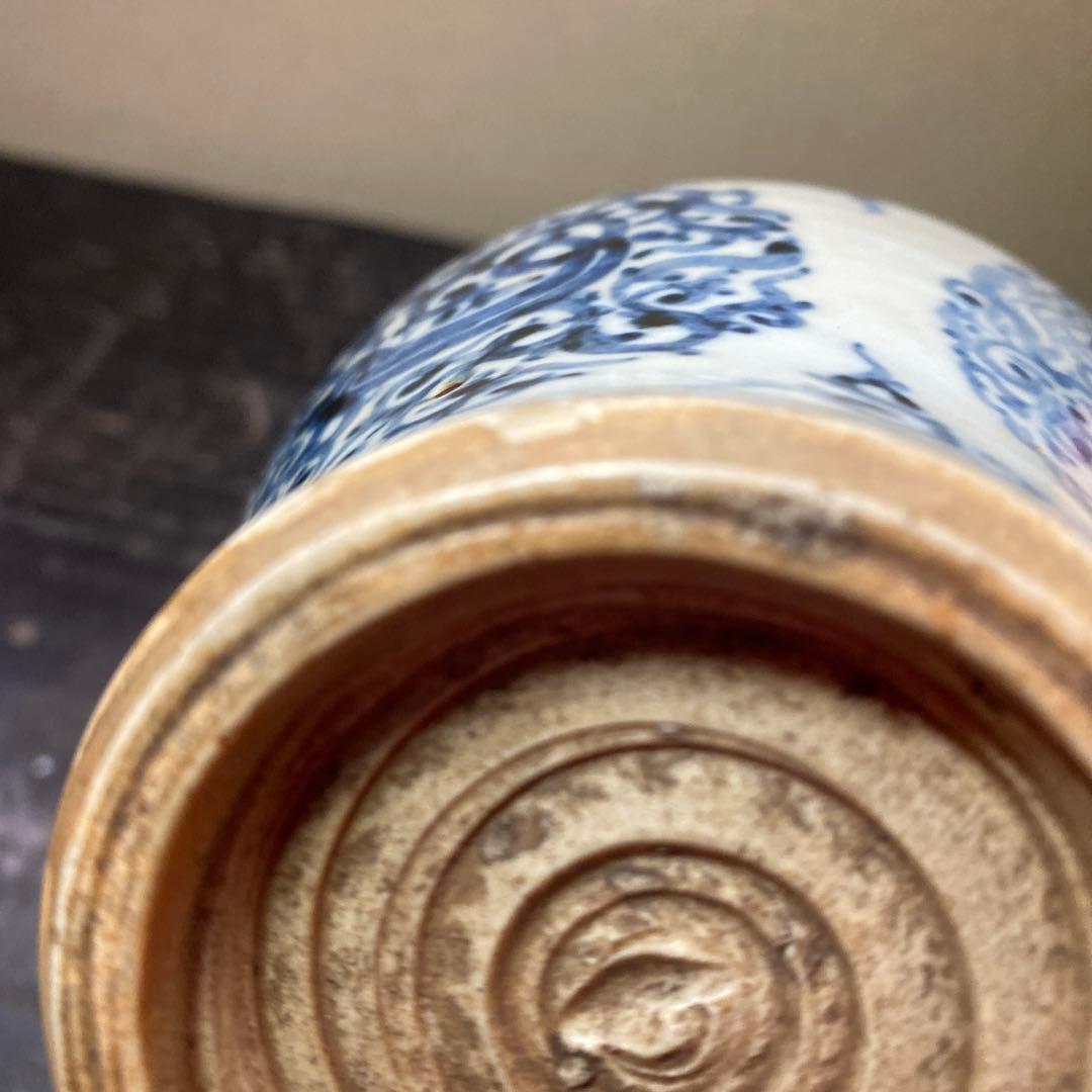 専用　中国古玩　耳付花瓶　17cm9cm