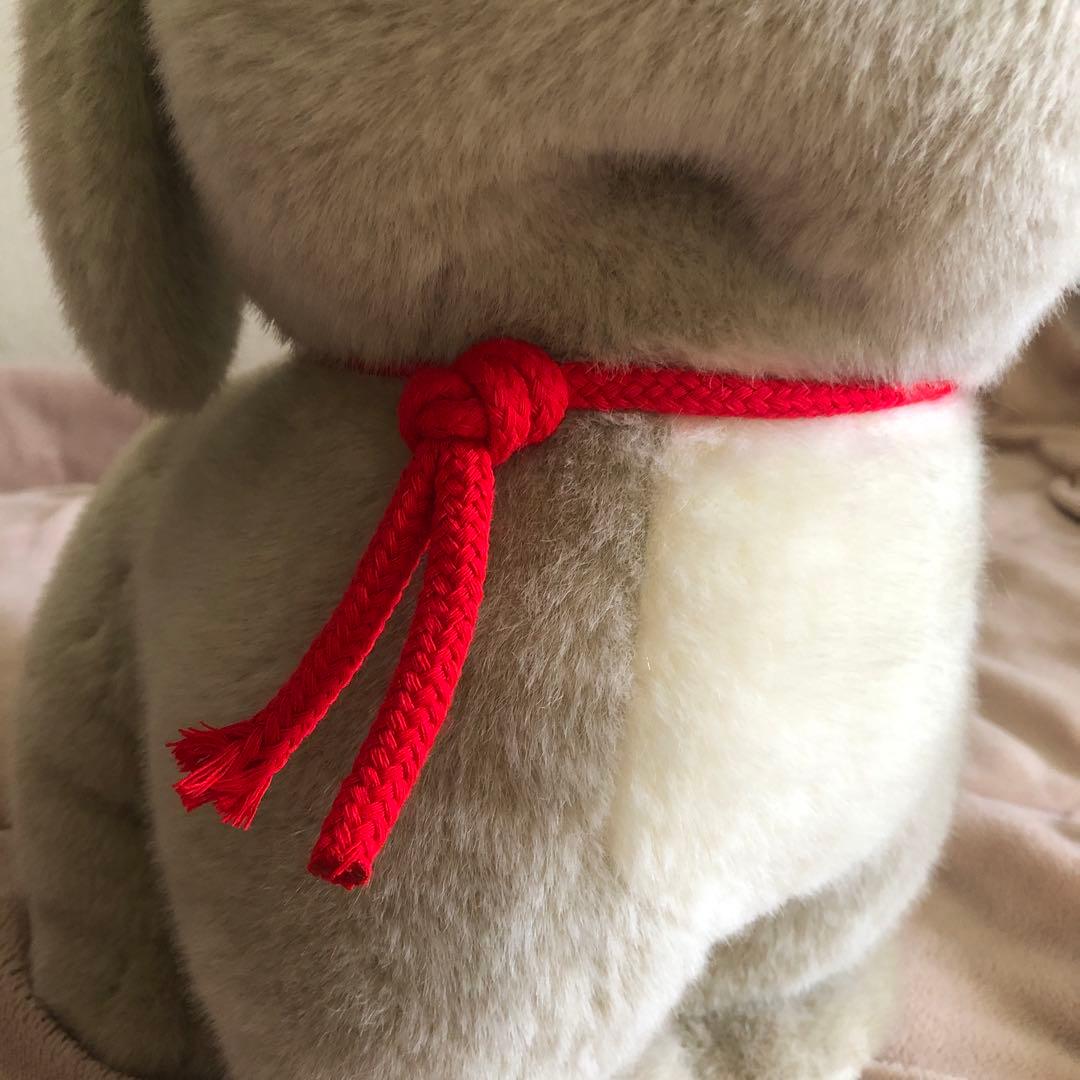 昭和レトロ　ヴィンテージ うめ吉　お座りポーズ　ぬいぐるみ　4コセット 中古品