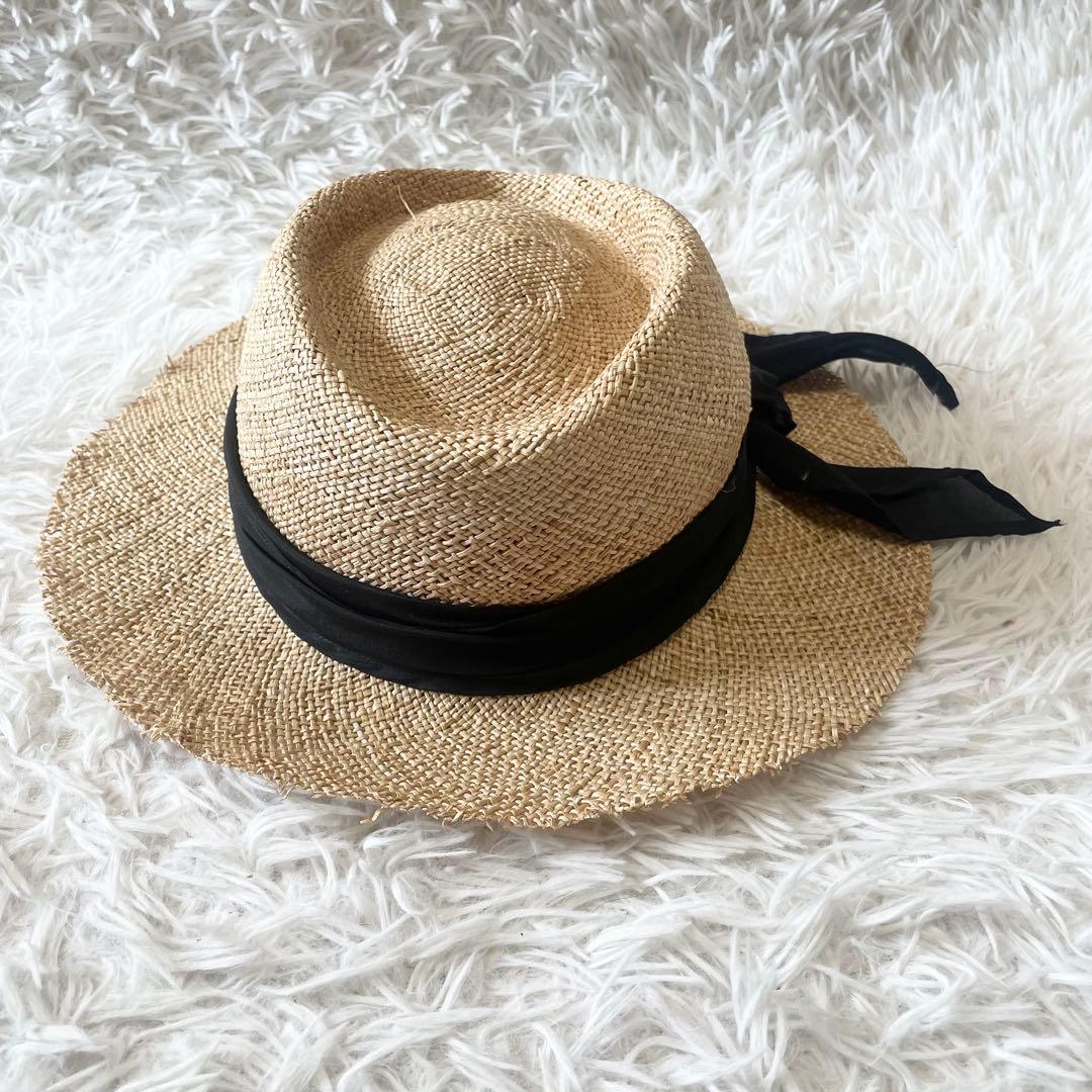 sugri スグリ　ストローハット　麦わら帽子　58cm