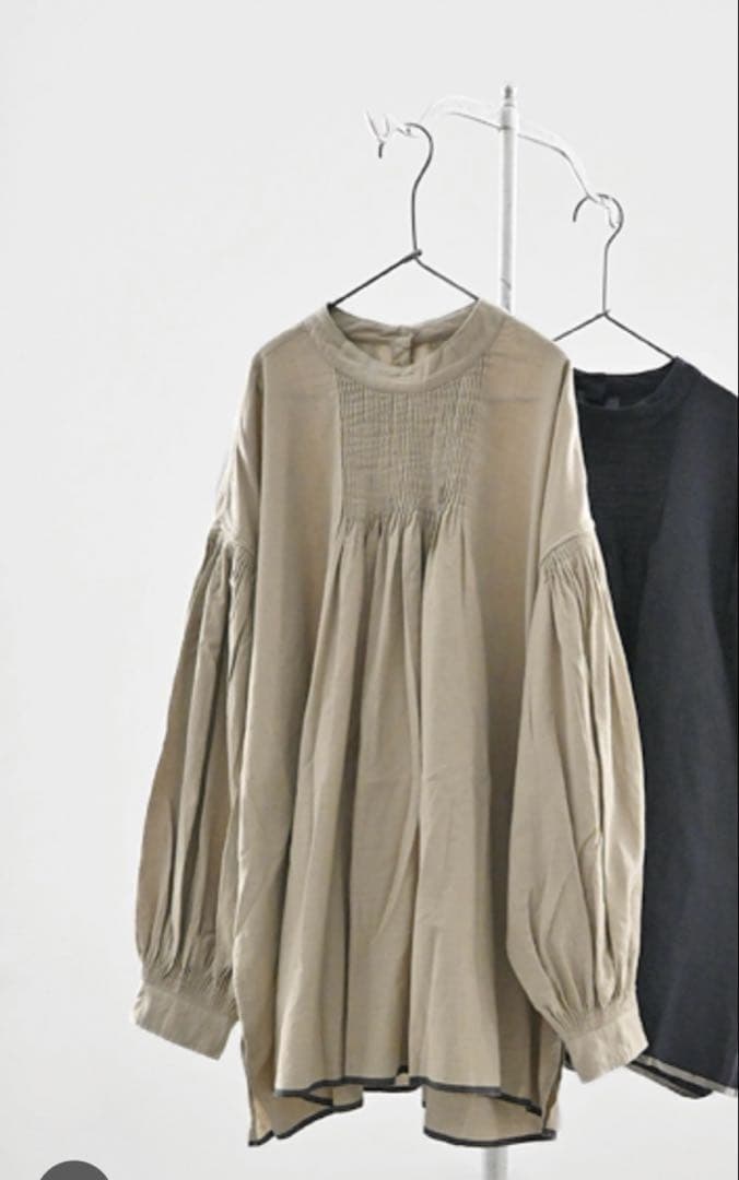 ミモザ　maison de soil スタンドカラーシャツ