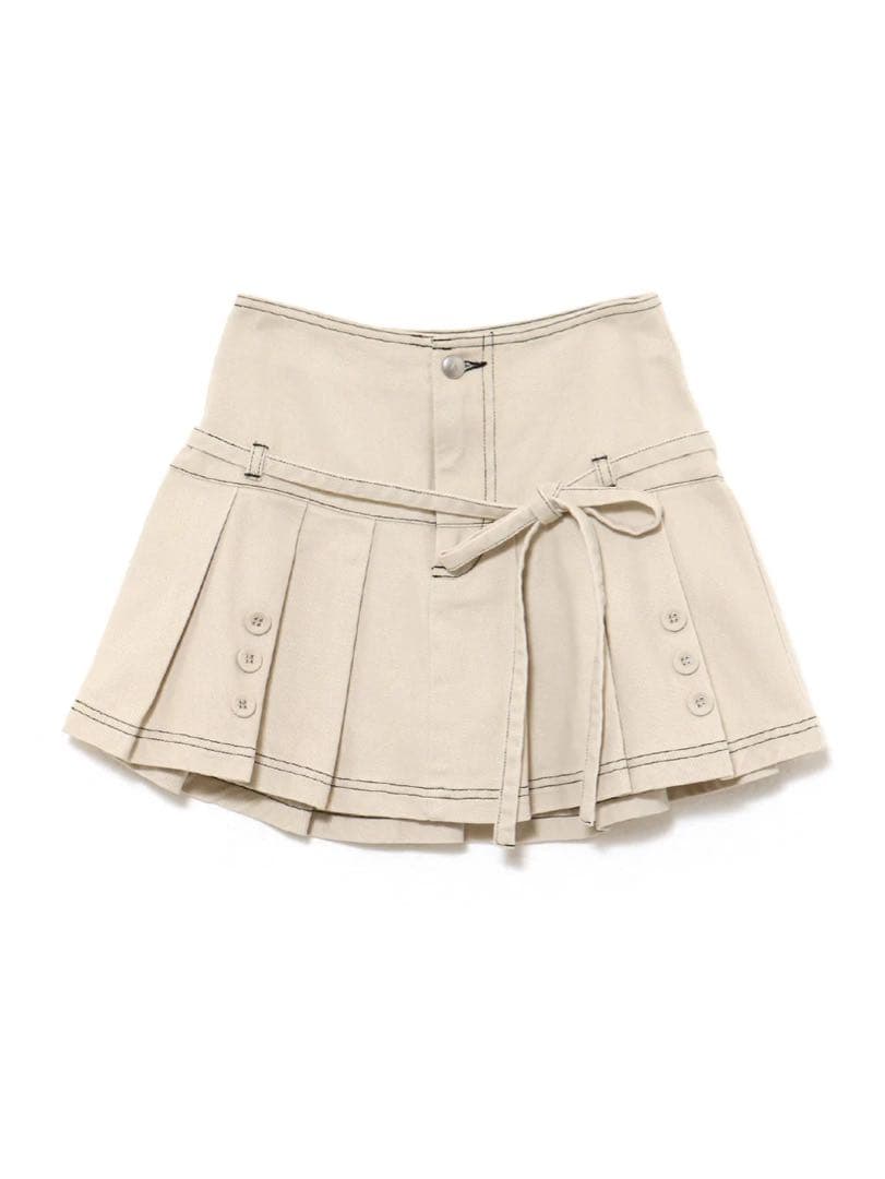 スカート andmary Kika button mini skirt S