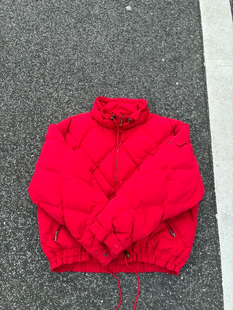 早い者勝ち　90s Eddie Bauer ダイヤキルト ダウン 赤