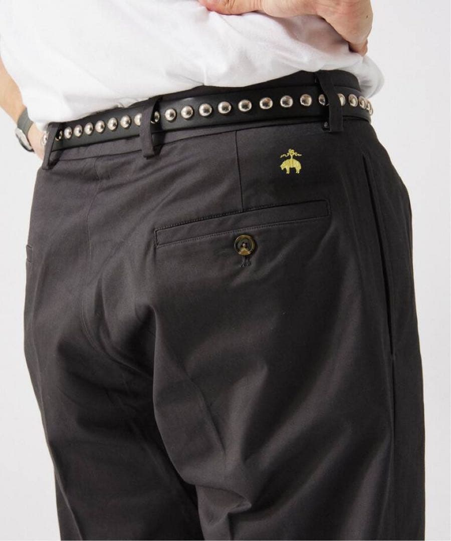 【新品】BROOKS BROTHERS 別注 プリーツ トラウザー グレー M