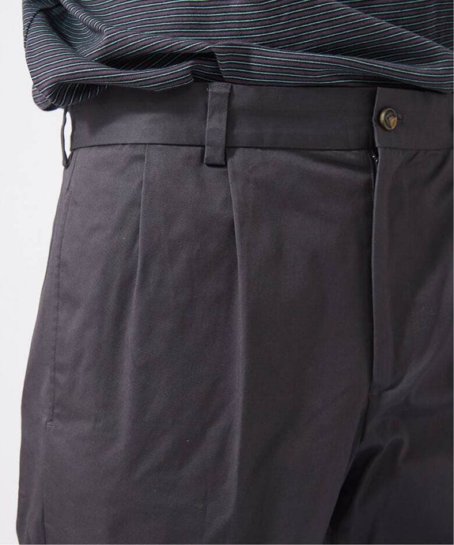 【新品】BROOKS BROTHERS 別注 プリーツ トラウザー グレー M