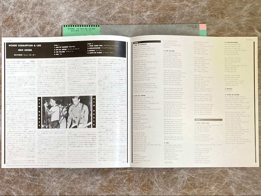NEW ORDER / 権力の美学【帯付 日本コロムビア盤】ニューオーダー