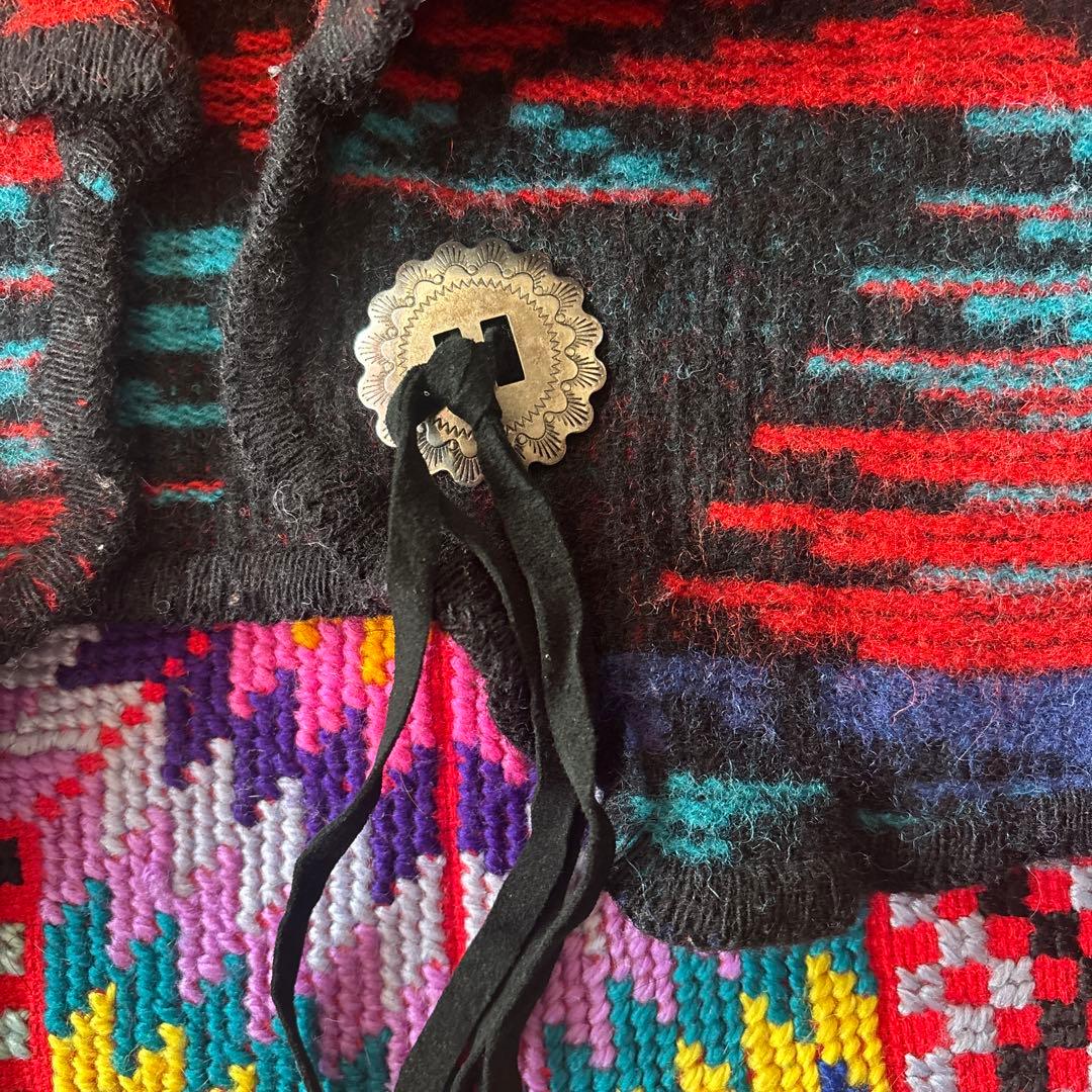 ウールリッチ　幾何学　ウエスタン　ベスト　キャンプ　ヒッピー　カラフル　USA