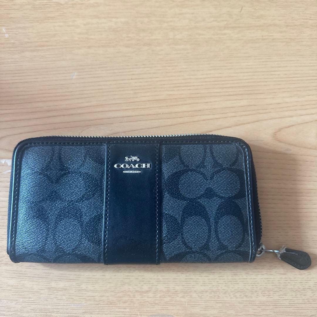 コーチ ショルダーバッグ ブラック　長財布　2点セット