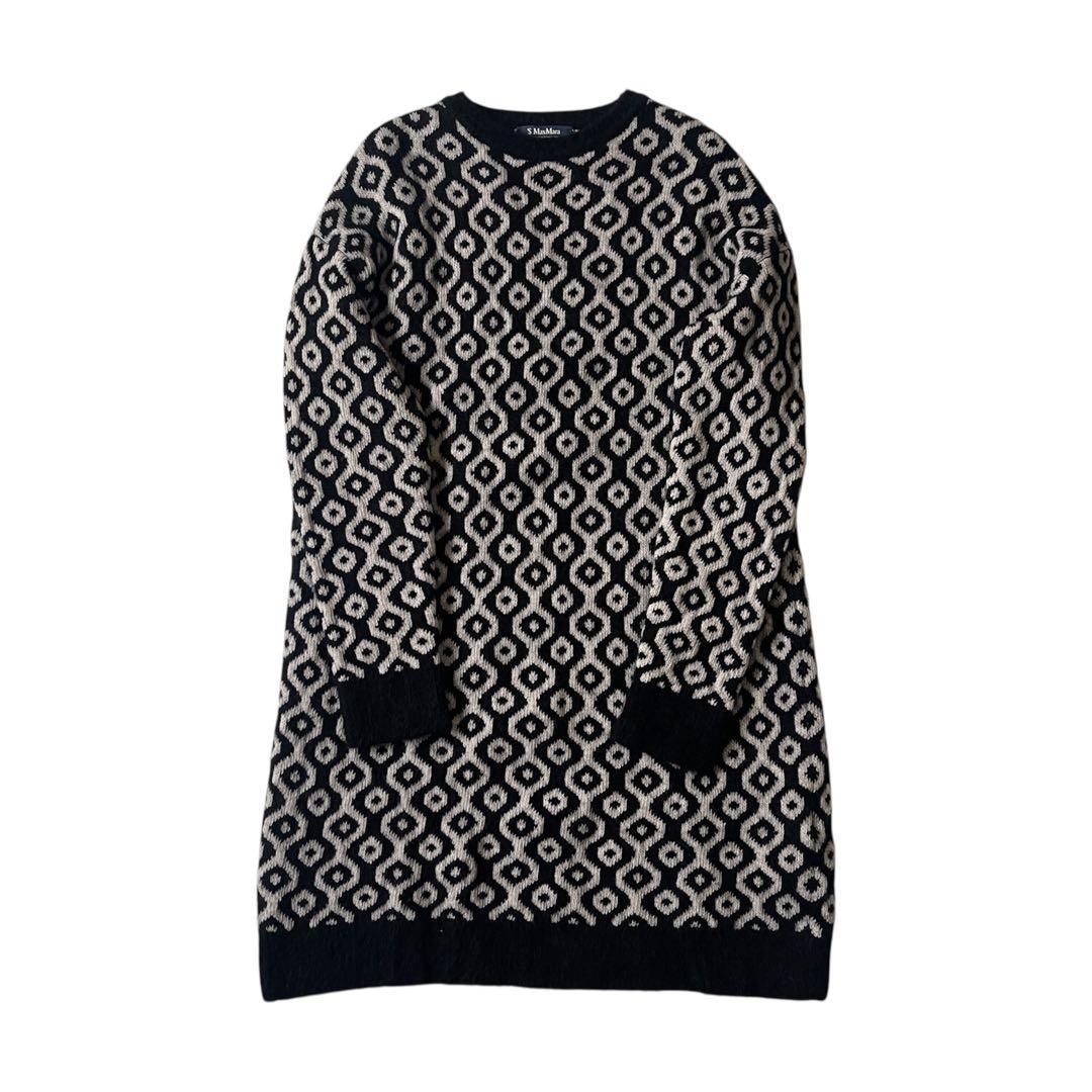 極美品 マックスマーラ カシミヤ ニットワンピース ロングニット M 2023