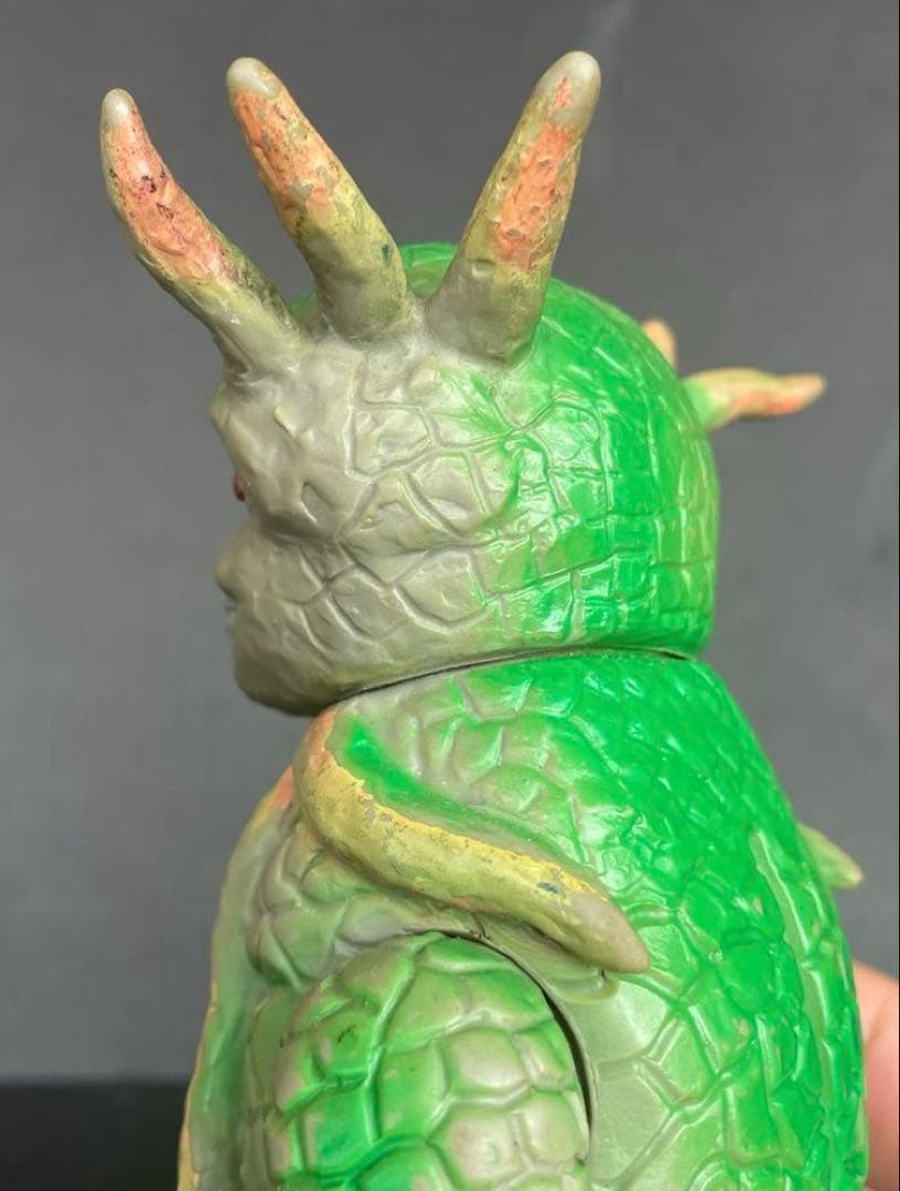 ミラーマン登場　宇宙怪獣　キングザイガー　ソフビ　公開当時品