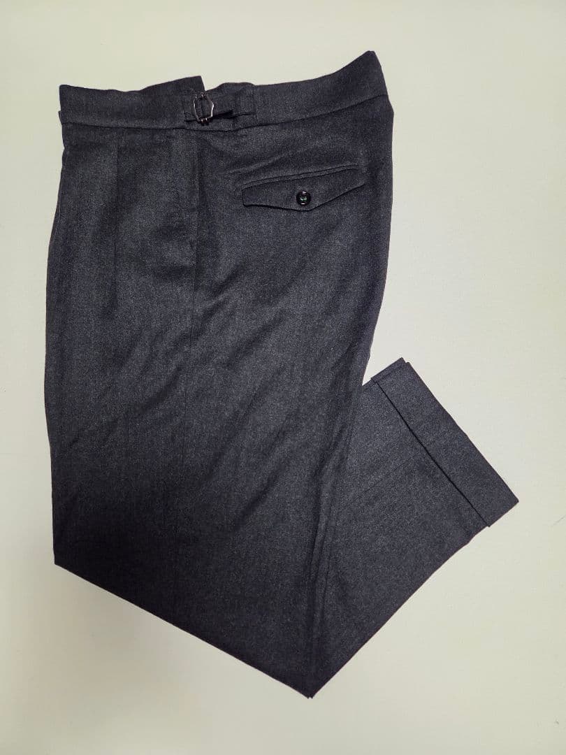 【美品】ベルウィッチ　hankyu scotch　REDA製　濃灰　46　秋冬