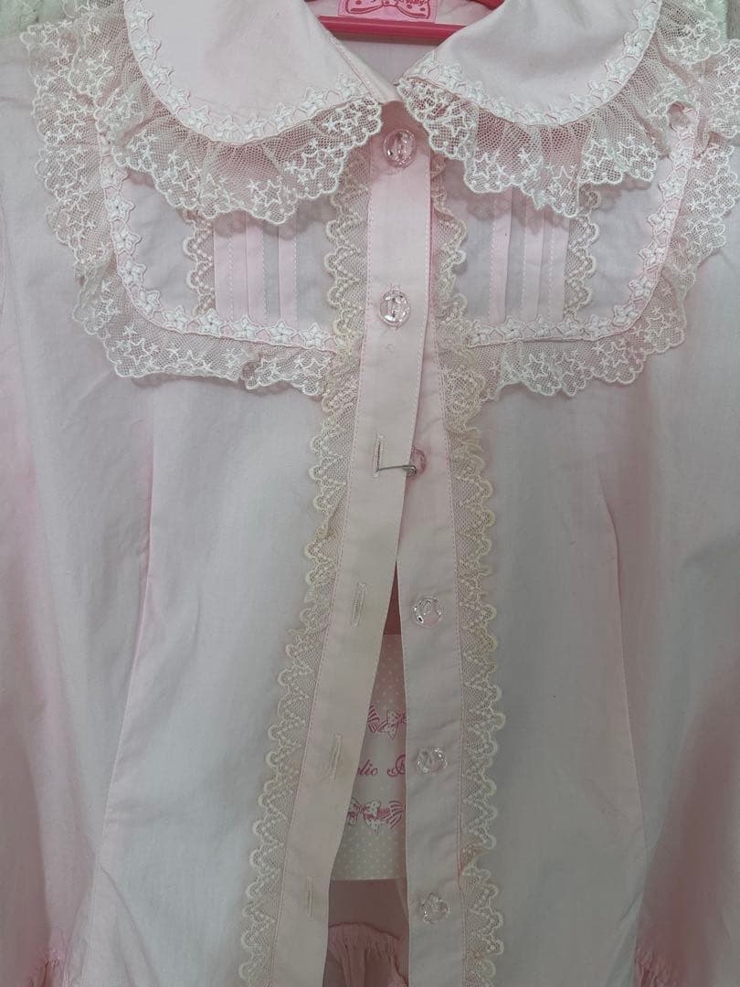 angelic pretty ブラウス ピンク 綿　タグ有
