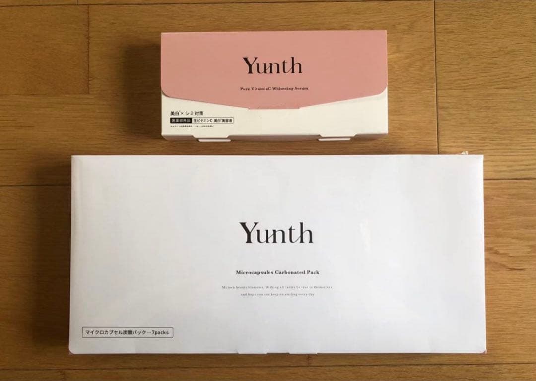 Yunth マイクロカプセル炭酸パック＆薬用ホワイトニングエッセンスPVC a