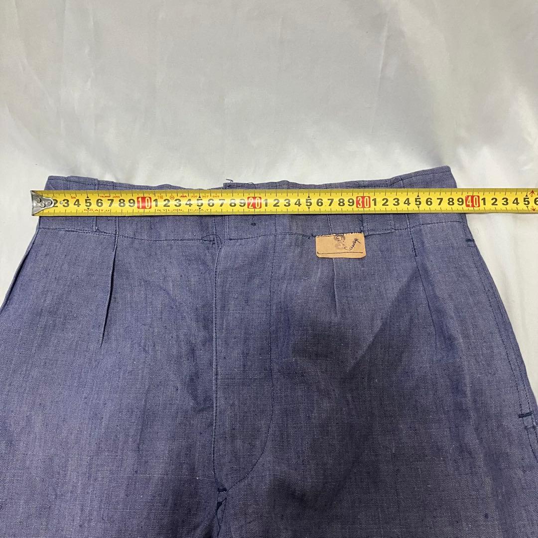 フランス軍 50's ラミーリネン　ショートパンツ　dead stock 実物