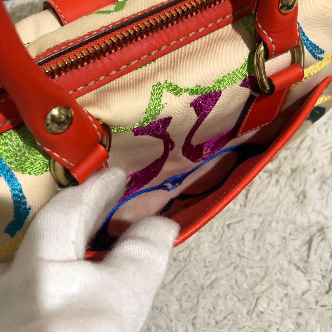 コーチ ハンドバッグ マルチカラー　シグネチャー