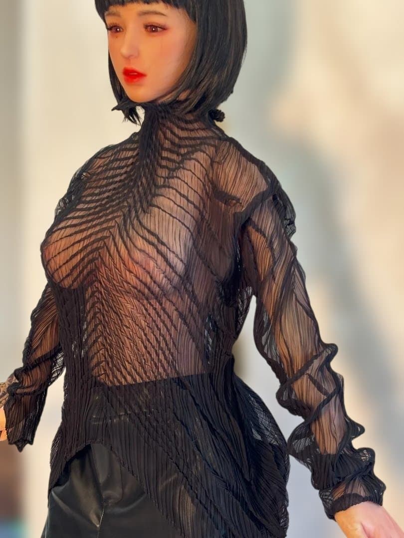 [希少] ISSEY MIYAKE 高級感あふれる波状 プリーツ トップス