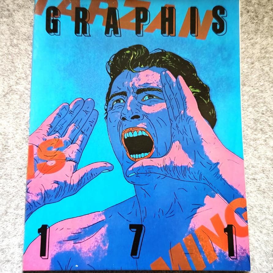 ◆古本（洋書） ◆GRAPHIS◆表紙デザイン：横尾忠則◆グラフィツクデザイン