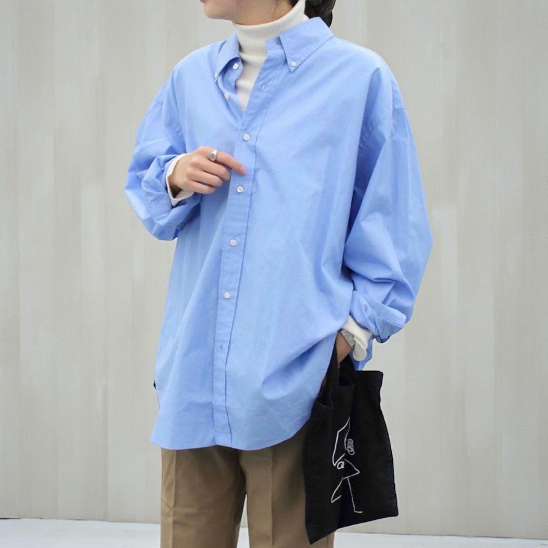 美品 THE SHINZONE/シンゾーン DADDY SHIRT BLUE