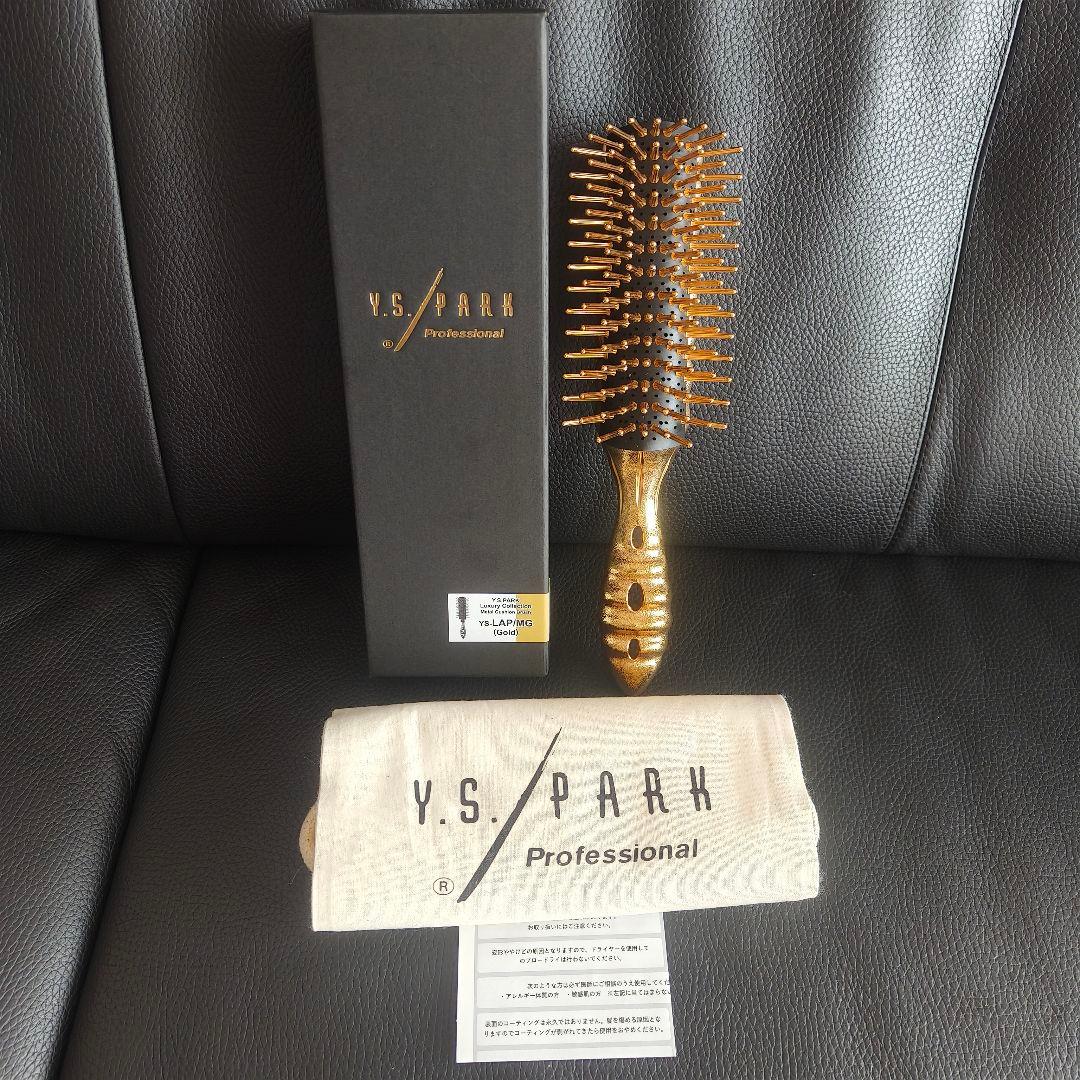 YS-LAP/MG メタルクッションブラシ（ゴールド）美品