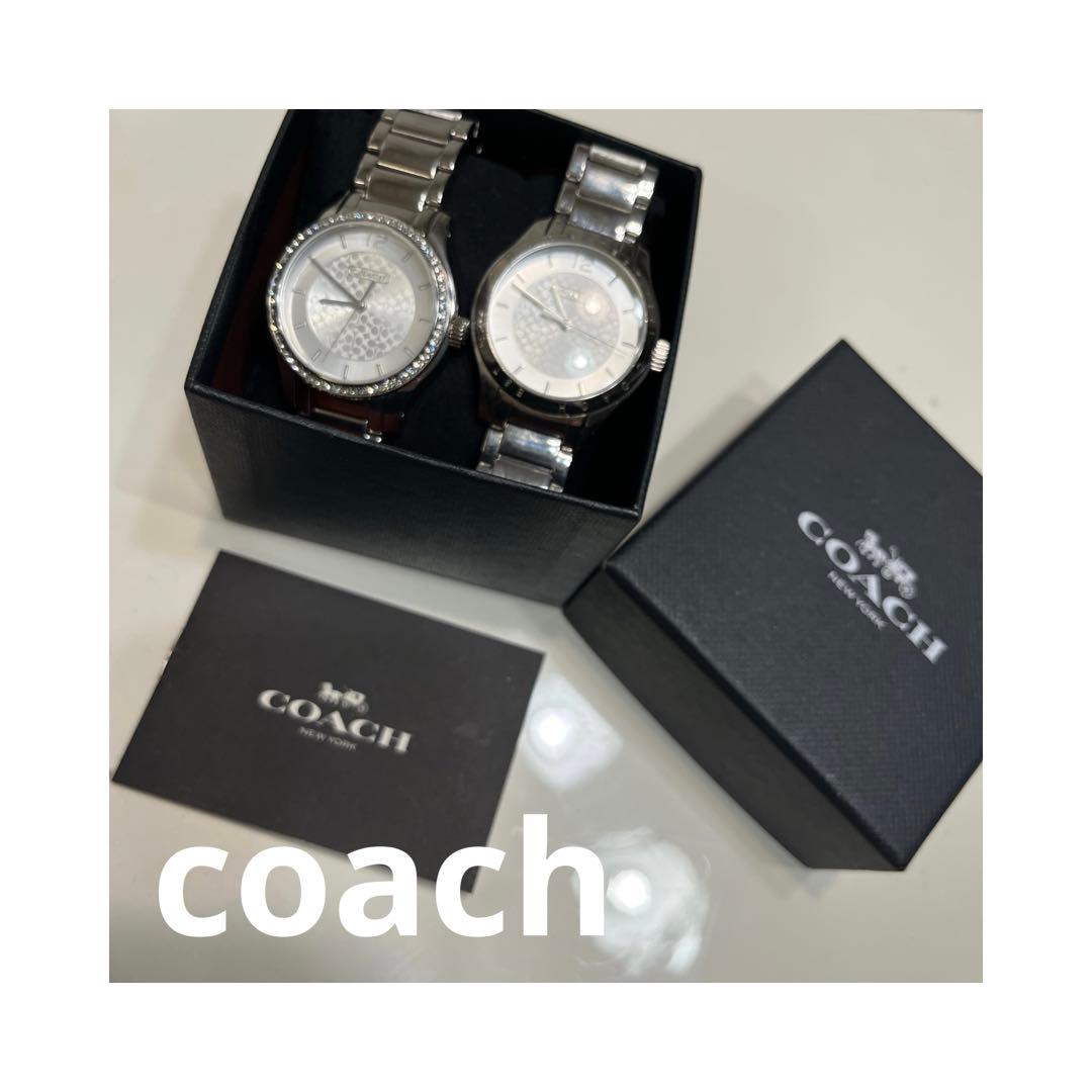 COACH ペアウォッチ シルバー/ホワイト