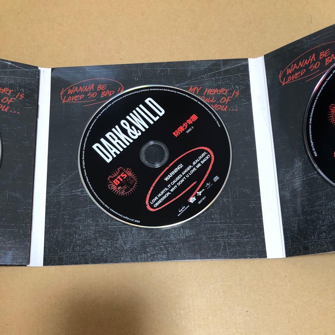 BTS DARK&WILD 台湾盤　CD DVD