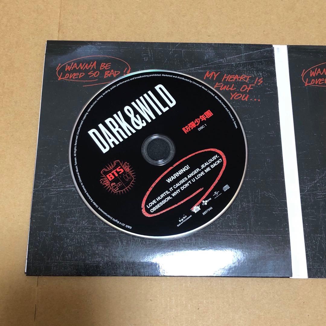 BTS DARK&WILD 台湾盤　CD DVD