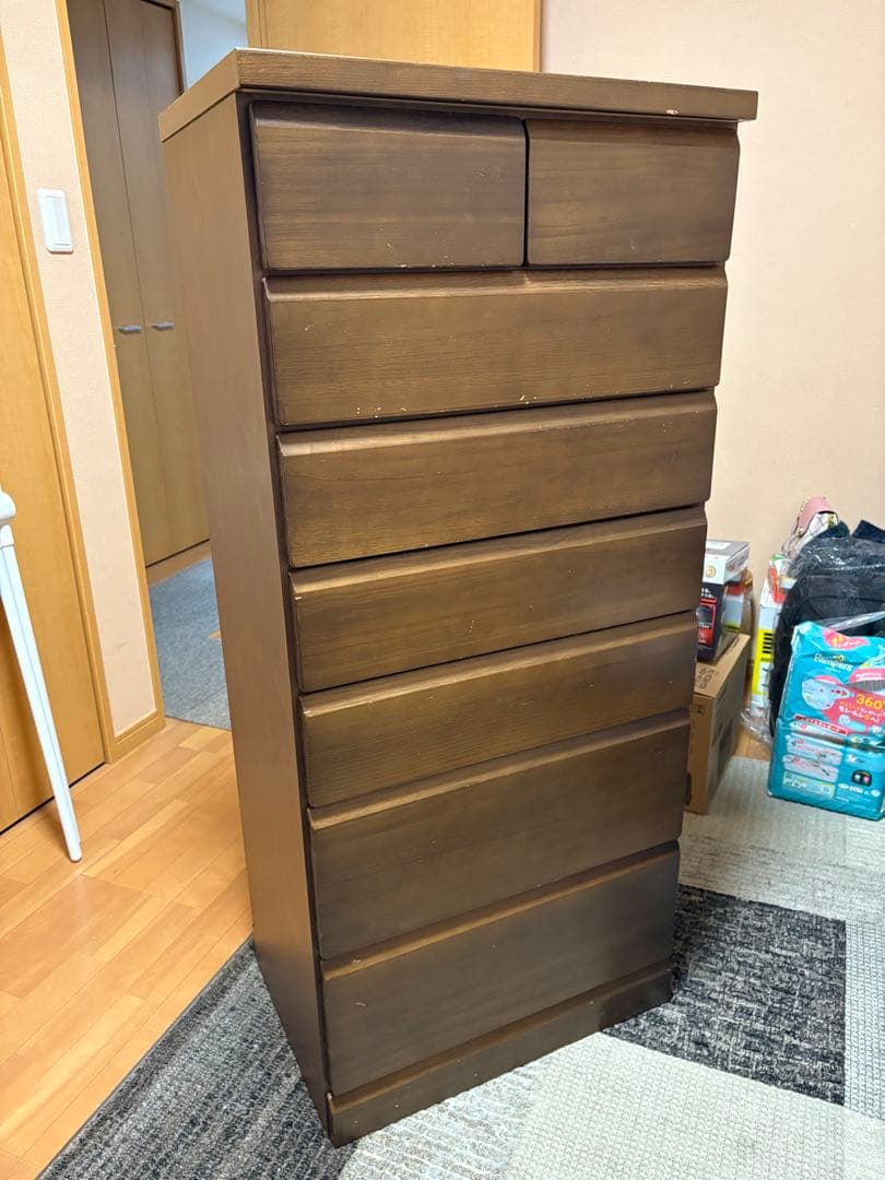 プロフ参照様（お引取りor送料着払限定）木目　w600　タンス　小傷あり