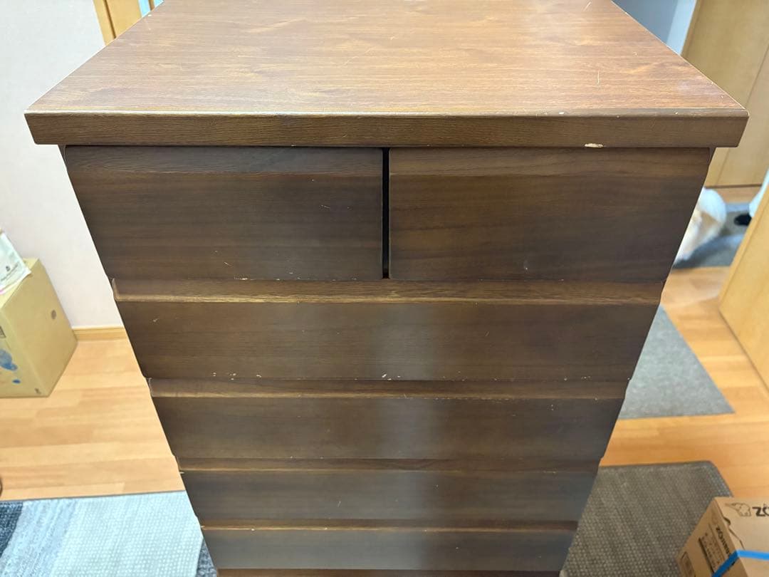 プロフ参照様（お引取りor送料着払限定）木目　w600　タンス　小傷あり