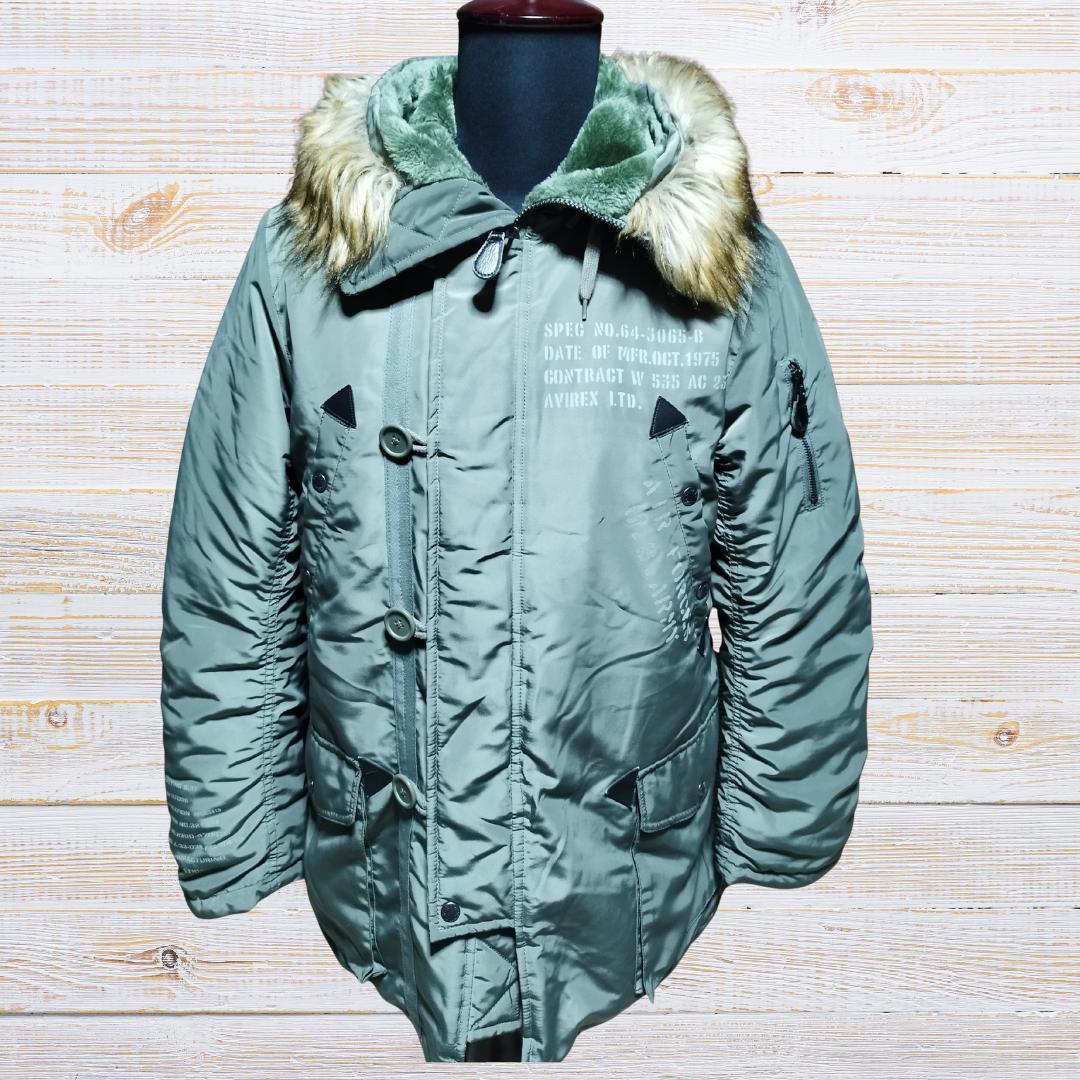 AVIREX N-3BフライトジャケットPX ステンシルファー付 6152219