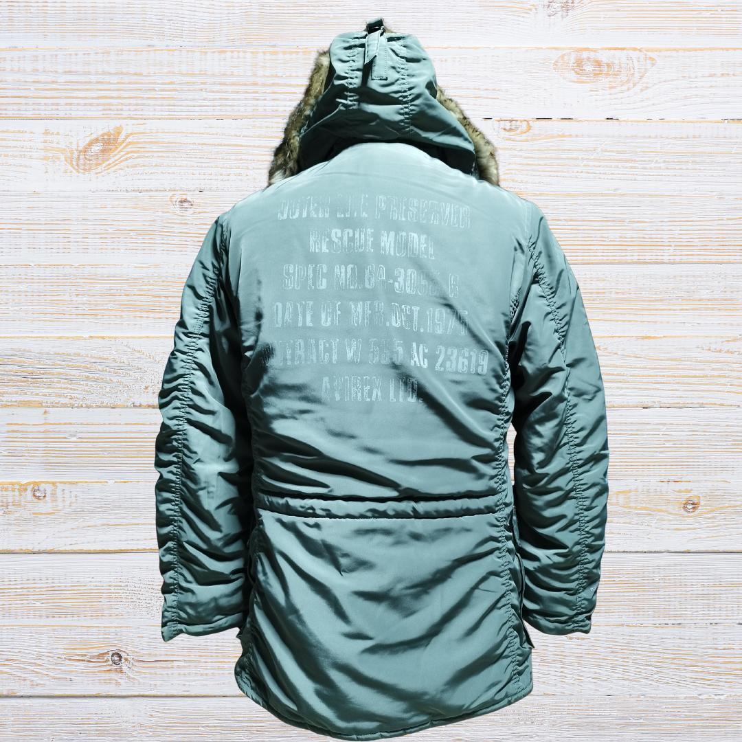 AVIREX N-3BフライトジャケットPX ステンシルファー付 6152219