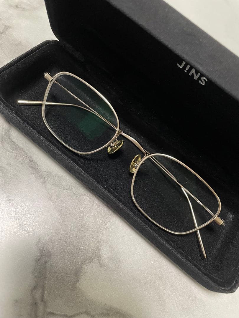 【JINS】廃盤品　チタンフレームメガネ