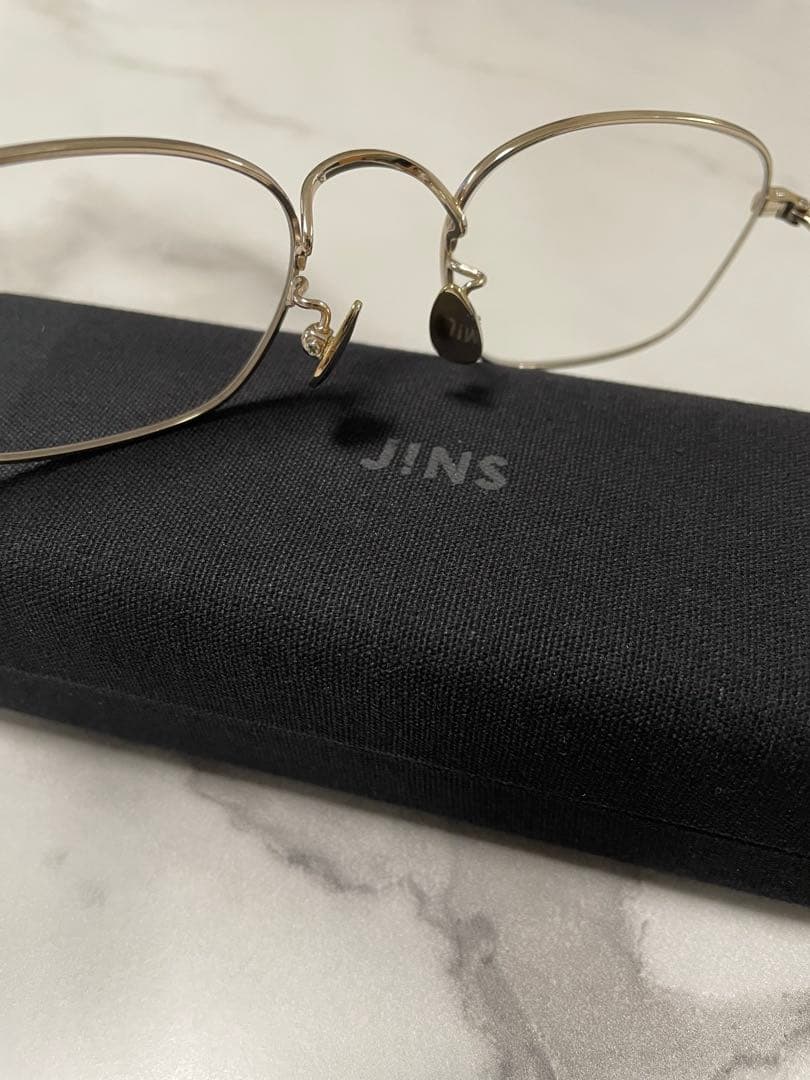 【JINS】廃盤品　チタンフレームメガネ