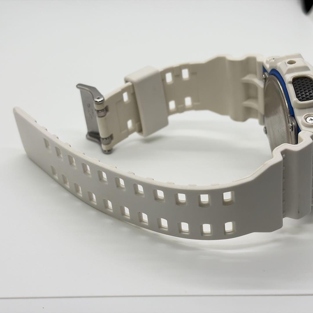 【稼働品】カシオ Gショック 電波ソーラー メンズ腕時計 クロノグラフ ホワイト