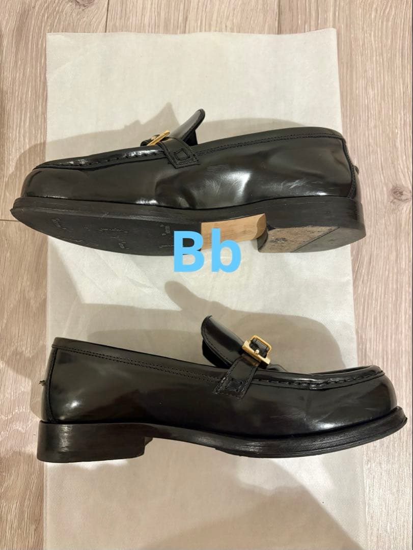 Sergio Rossi SR Nora ブラックレザー ローファー