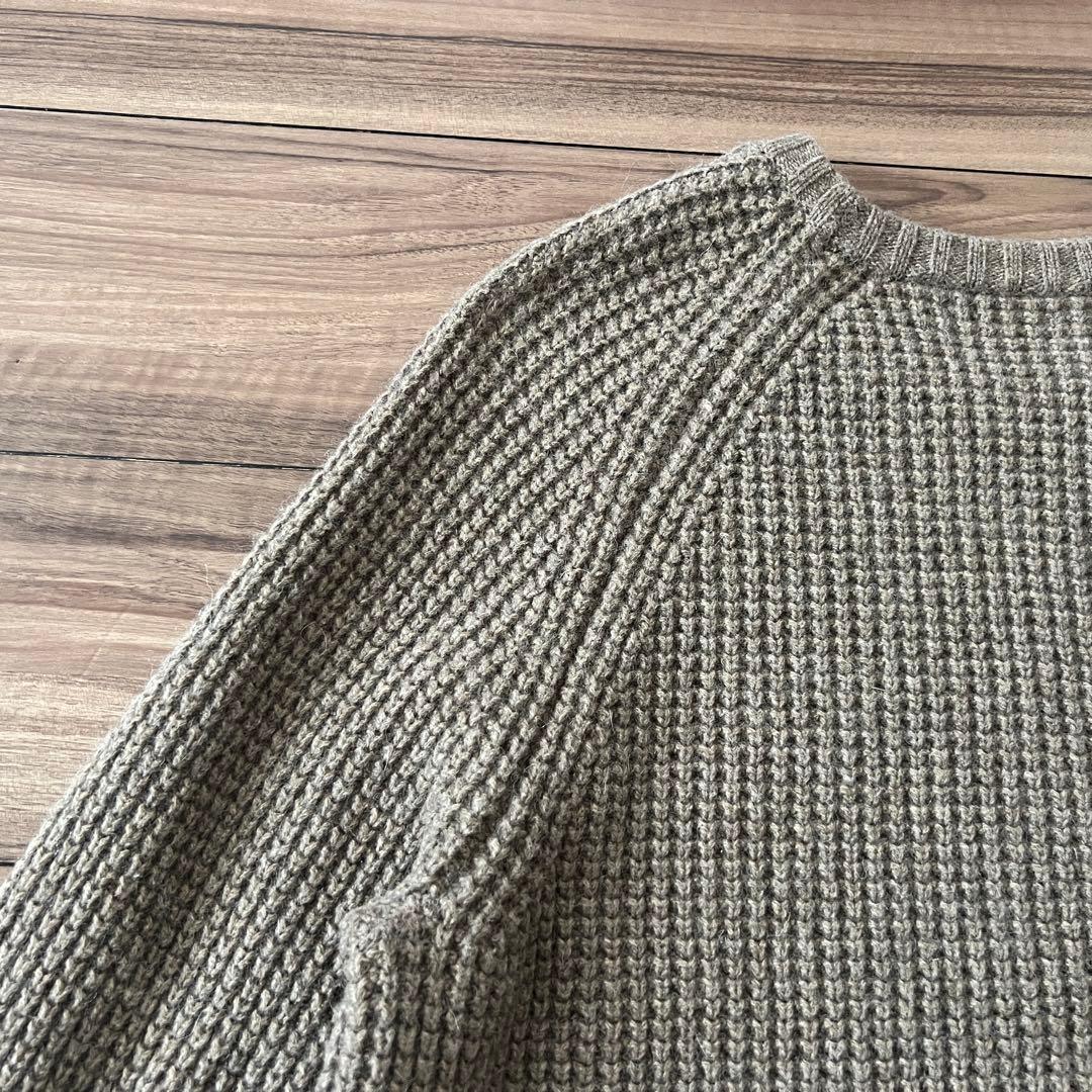 【希少・美品】パタゴニア クルーネック ウールセーター L ワッフル ニット