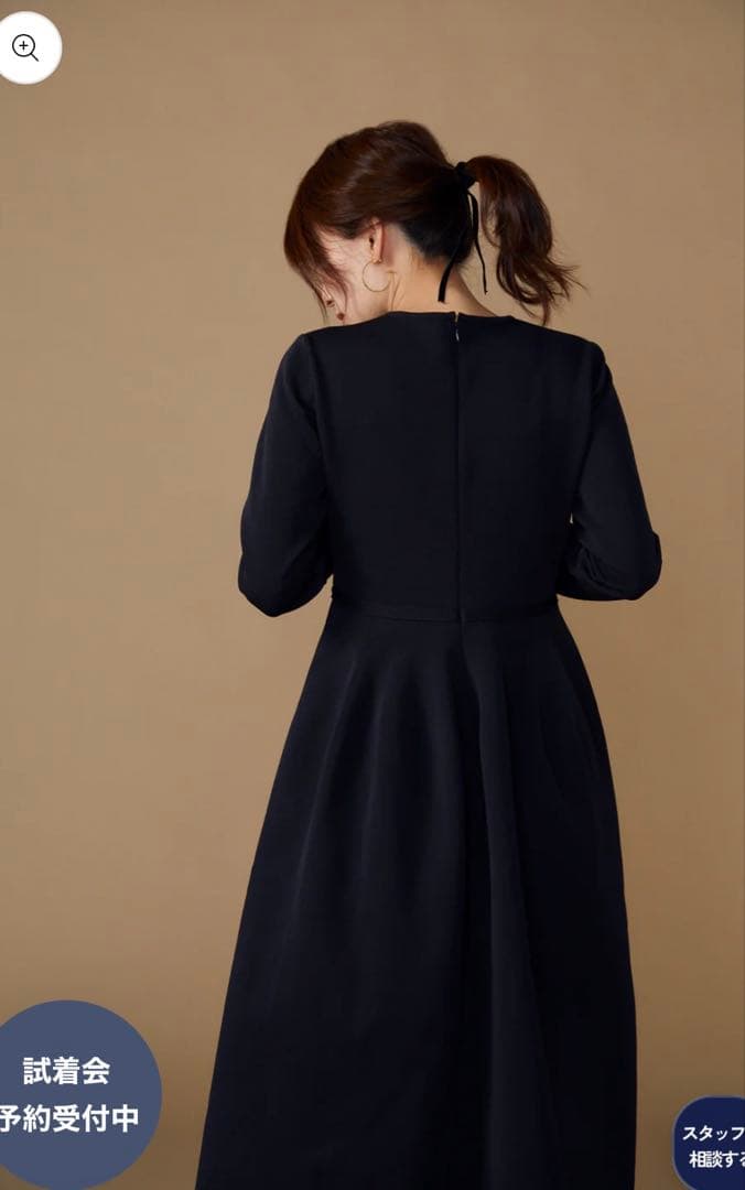 Audire Christina knit dress 黒　S