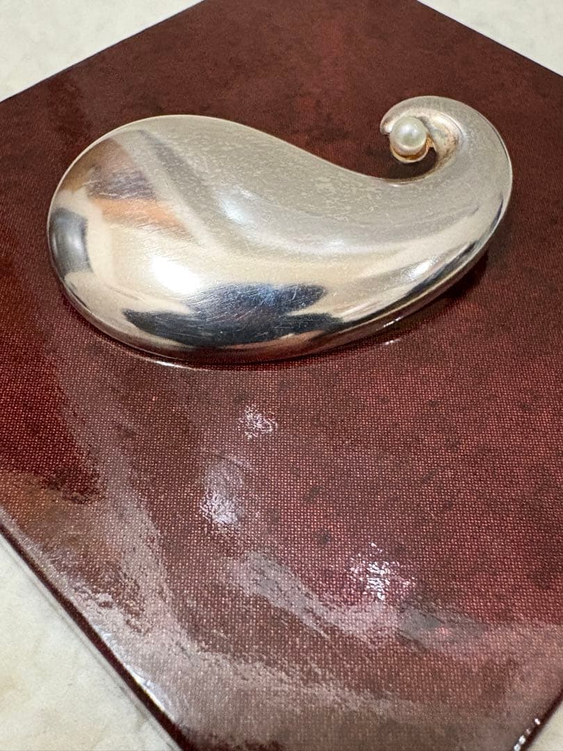 【美品】　ジョージジェンセン　  ブローチ　398