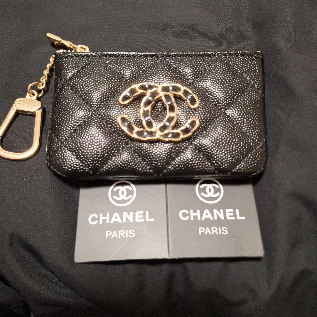 新品❣️シャネル ノベルティ ケース ブラックチェーンロゴ 激かわ♡