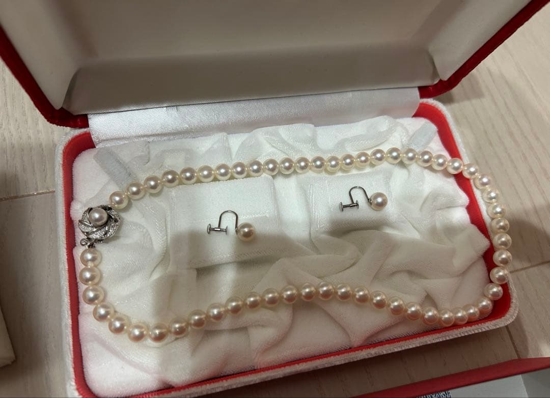 アコヤ真珠ネックレス、イヤリング、パールセット