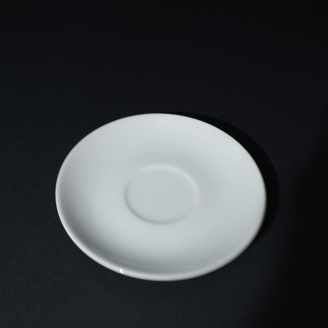 人間国宝　井上萬二　白磁紅茶碗５客　共箱　白無地　R1462ラ