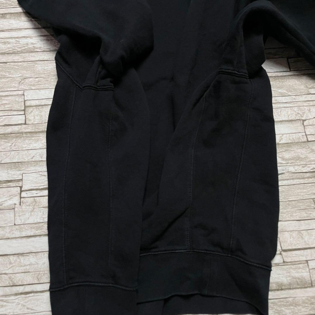 ス*ね様 NIKE スウェット ブラック ワンポイント刺繍ロゴ リバース型 M