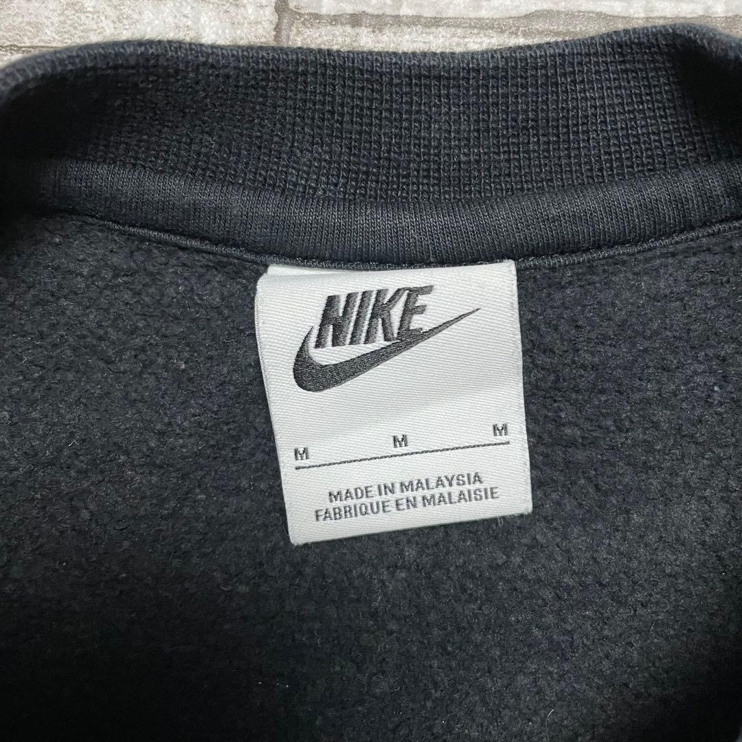 ス*ね様 NIKE スウェット ブラック ワンポイント刺繍ロゴ リバース型 M