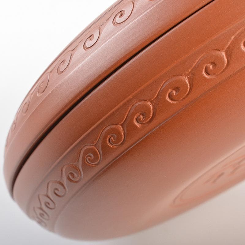 みーこさん人間国宝金渓堂　伊藤赤水造　陶製　菓子器　共布共箱　VR7367