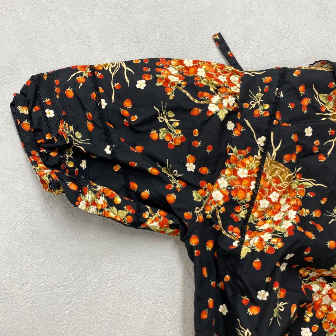 T669◯ PINKHOUSE ピンクハウス いちご柄 ワンピース