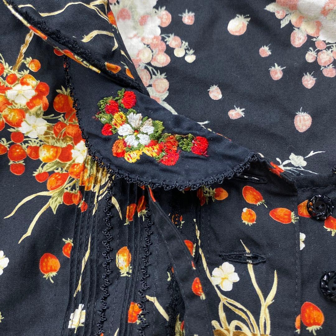 T669◯ PINKHOUSE ピンクハウス いちご柄 ワンピース