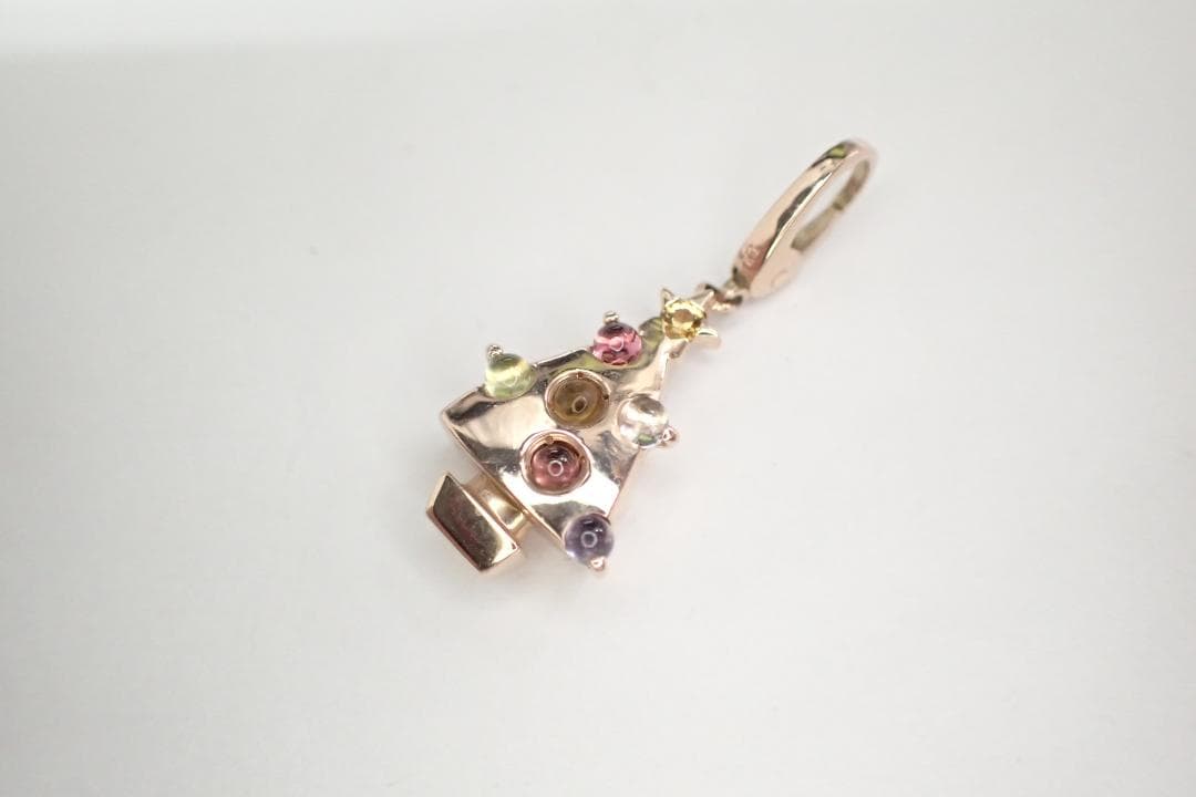 30/美品 ポンテヴェキオ K9PG ツリー ペンダントトップ チャーム